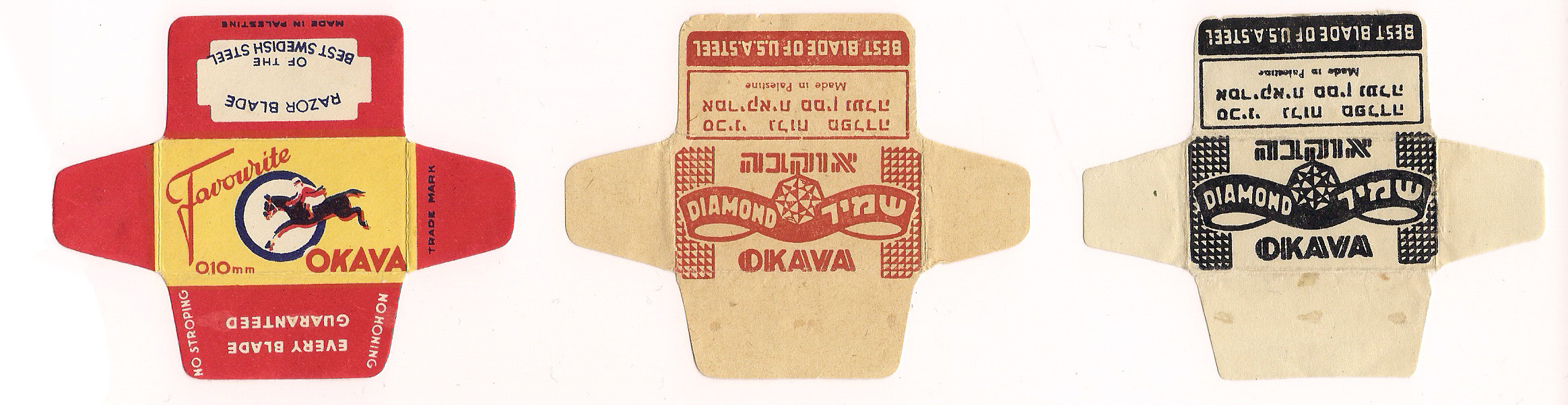 OKAVA razor blade Palestine